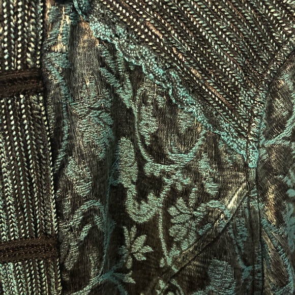 Coldwater Creek Blue Elegant Artisan Jacket - Picture 3 of 4